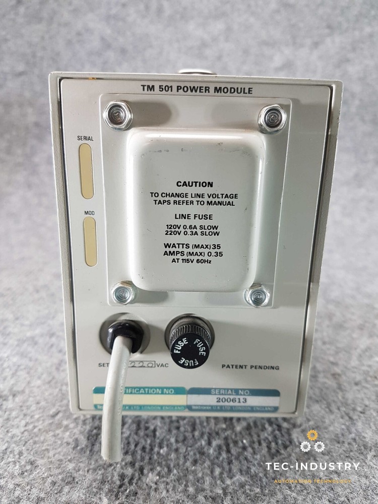TEKTRONIXTM 501 POWER MODULE I AM 503 CURRENT SAMPLE AMPLIFIER