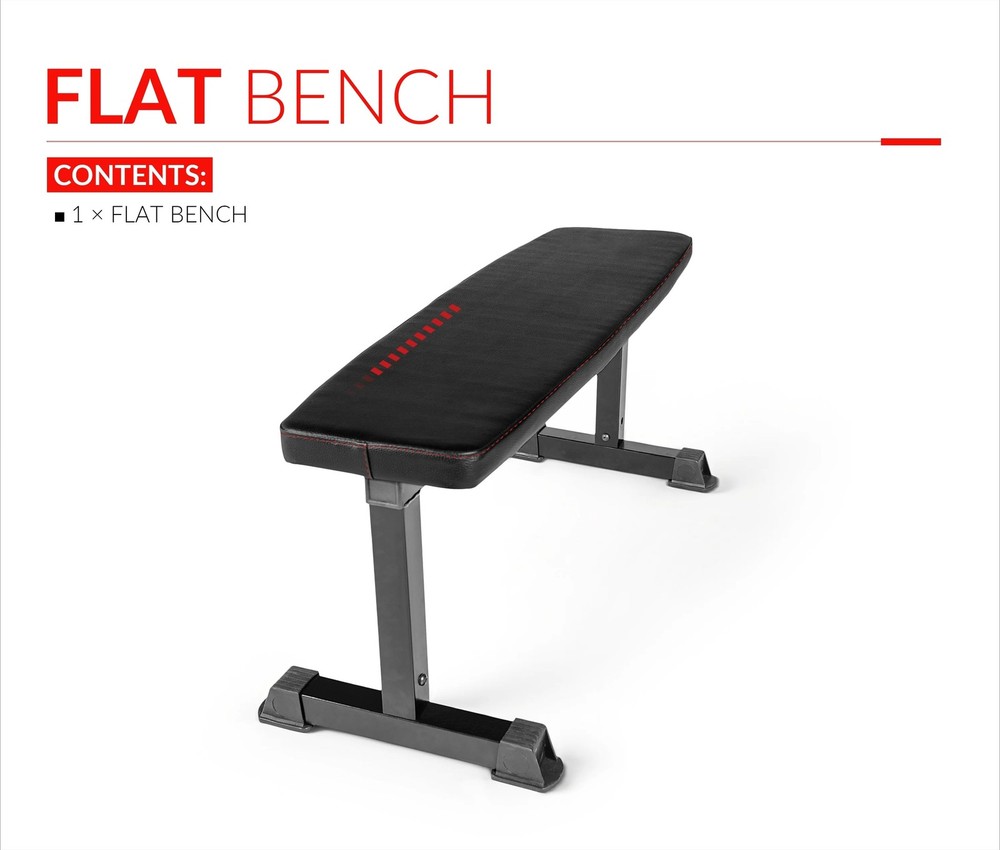 Strength Universal Flat Weight Bench, Black