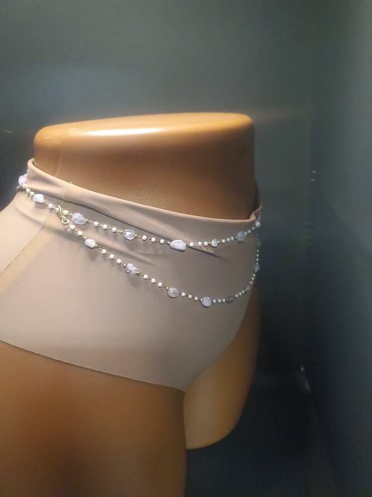 Light Purple Crystal Waistbeads
