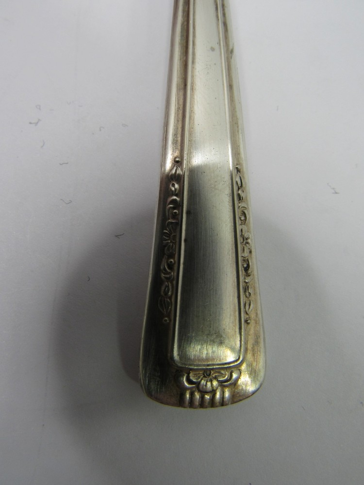 3 Pcs. Vtg Baroness Silverplate Flatware Cake Server Serving Spoon Fork GUC