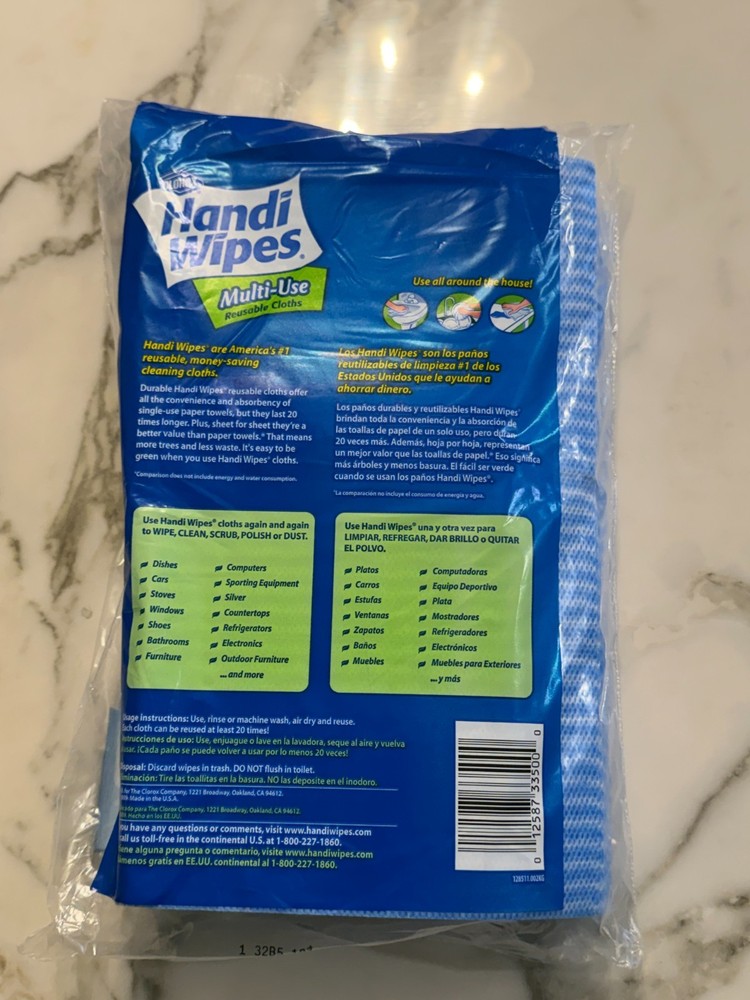 Handi Wipes clorox Multi-Use Reuseable cloths, 36 Count