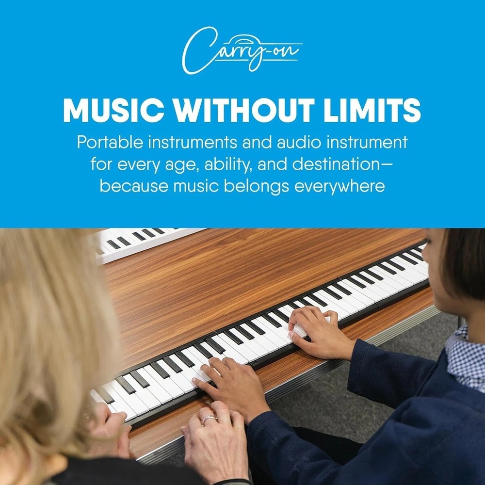 Folding Digital Piano w/ Rechargeable Battery