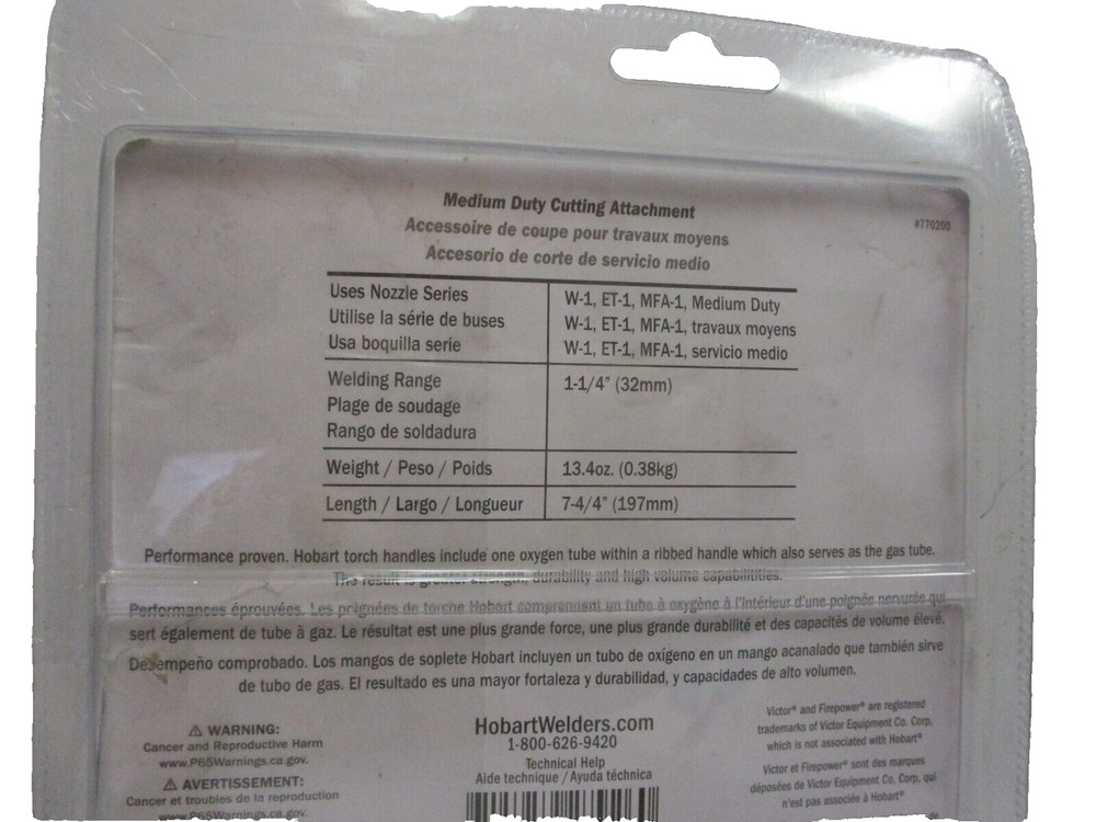 Hobart Medium Duty Cutting Attachment Model 770200