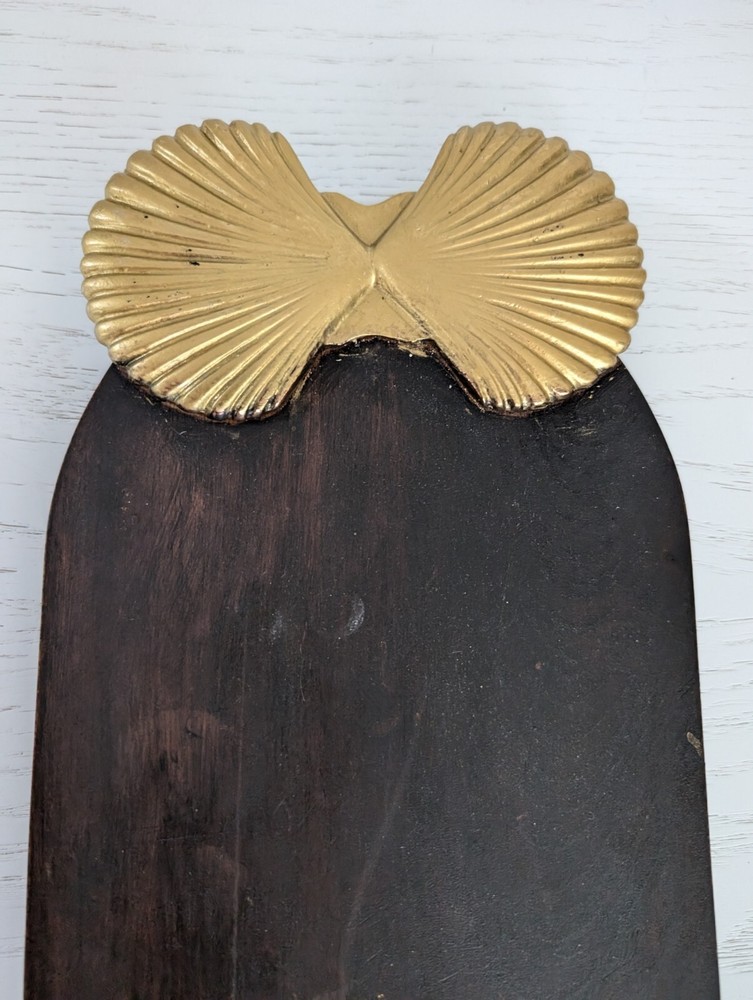 Rubel&Co, Dark Wood Cheese Board With Shell Decor