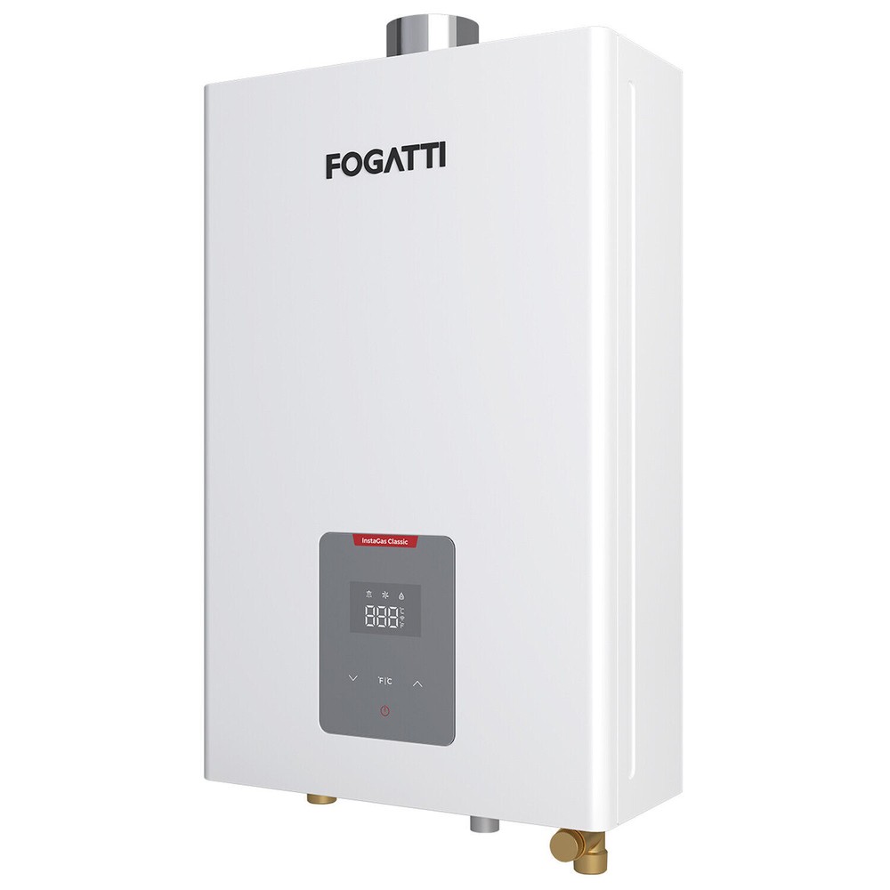 FOGATTI Indoor Tankless Water Heater 5.1 GPM Instant Hot Boiler Natural Gas