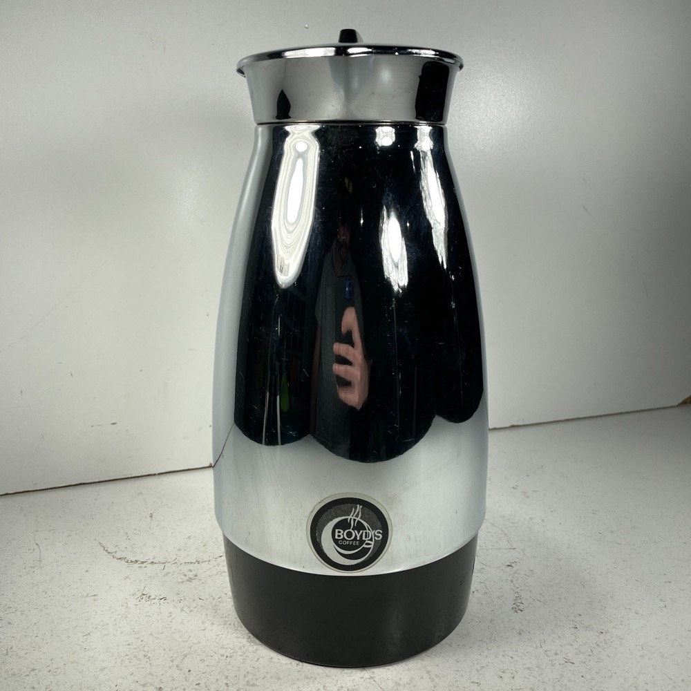 Boyds Coffee Carafe Vintage Chrome