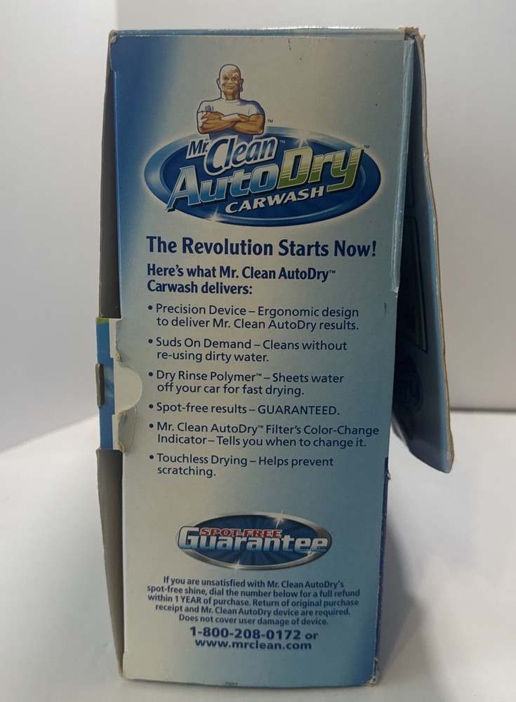 Mr Clean Auto Dry Car Wash System, Device Soap Filter Kit Bundle New Open Box