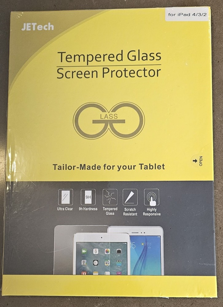 JETech tempered glass screen protector for iPAD 4/3/2