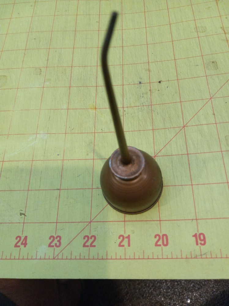 Vintage 6 " Tall Sewing Machine Thumb Pump Oiler