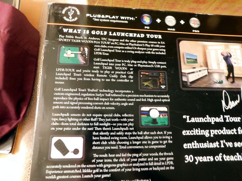 Vintage Golf Lauchpad Tour Advanced Golf Simulator for PC, Mac, PS3 Open Box