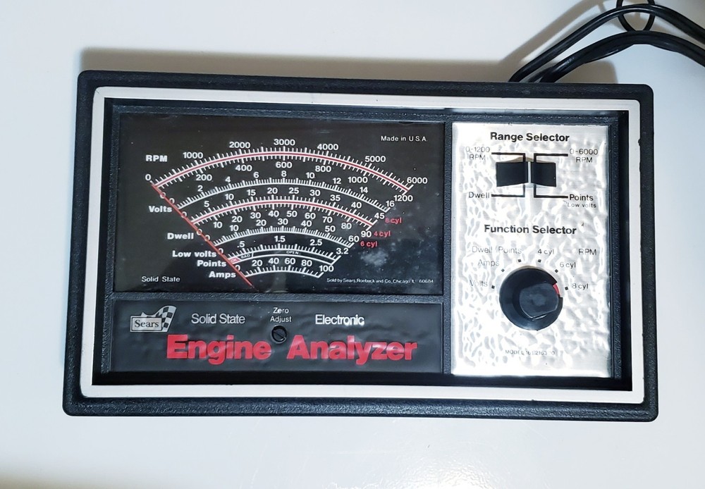 Sears Engine Analyzer 161.2163 with Case & Manual