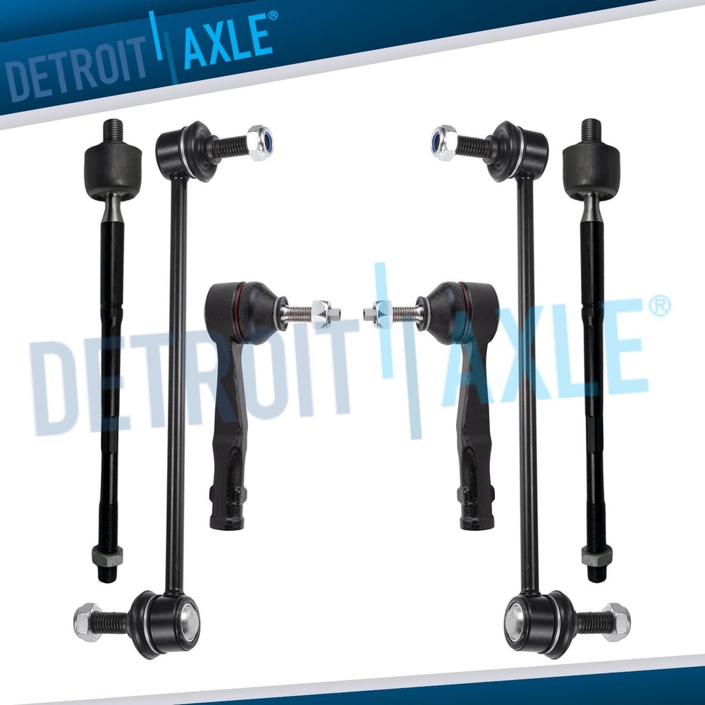 Front Inner Outer Tie Rods Sway Bars for 2017 2018 2019 2020 2021 Jeep Compass