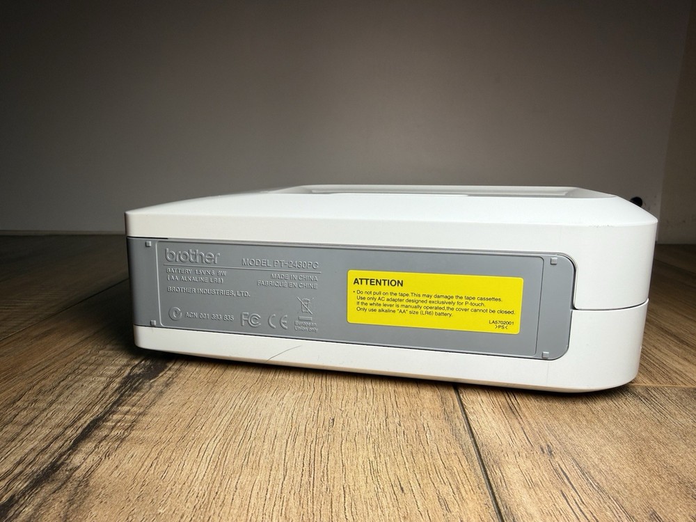 Brother P-Touch PT-2430PC Plug & Label USB Label Printer Complete Tested Mint!