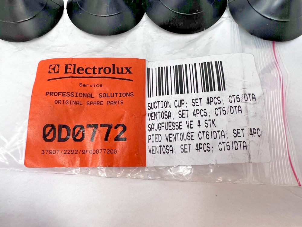 NEW Eectrolux Suction Cup Set, 4Pcs, CT6/DTA 0D0772 Fast Free Shipping!