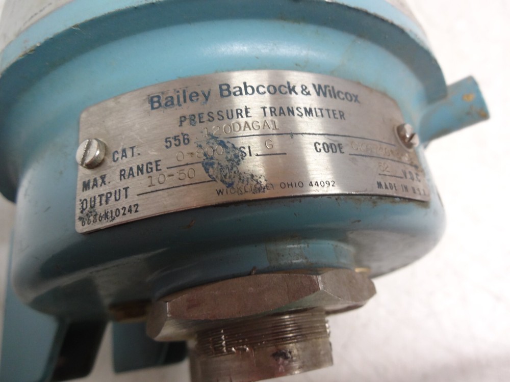 Bailey 556120daga1 Pressure Transmitter 0-800psi