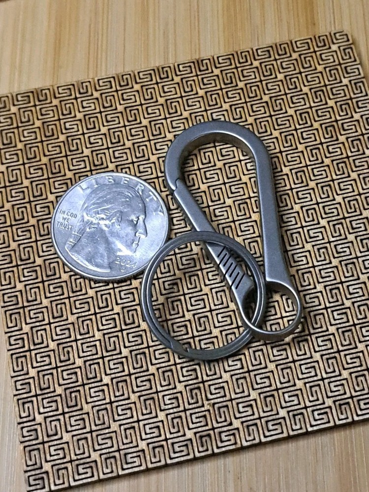 EDC Titanium Carabiner Keychain