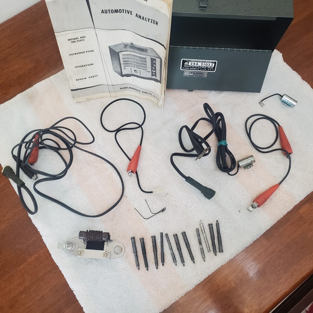 Vintage Sears Penske Auto Analyzer w/ Accesories