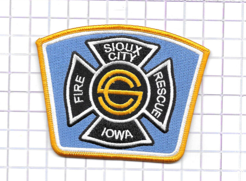 Fire Patch - Sioux City  Iowa (light blue background)