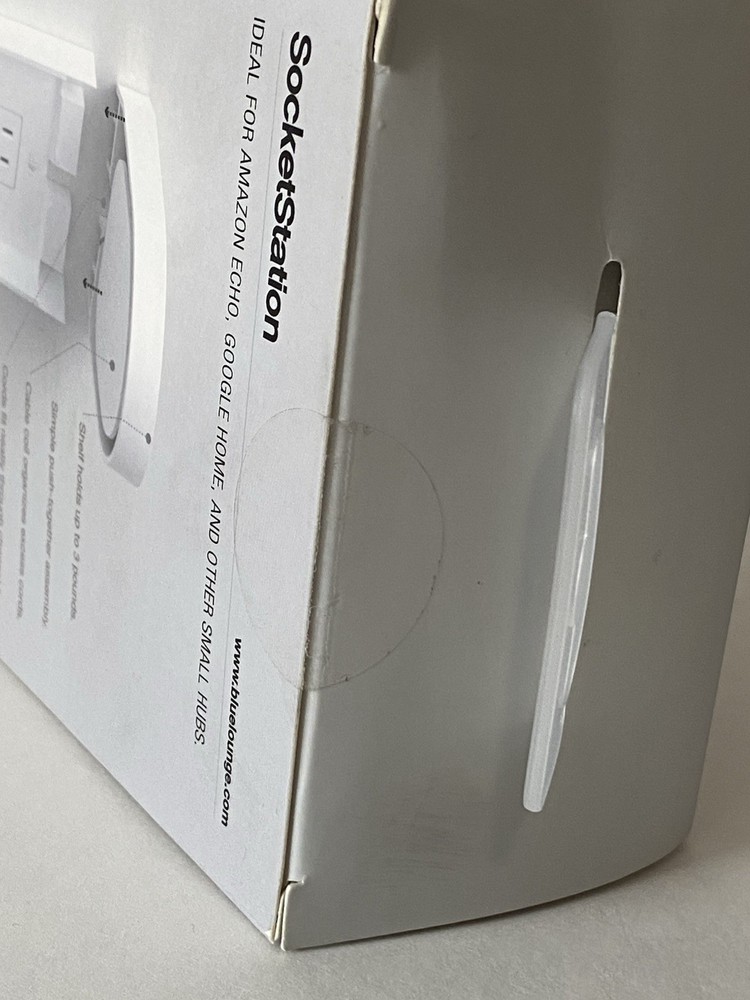 Bluelounge Socket Station Accessory Shelf With Cable Management Sealed New