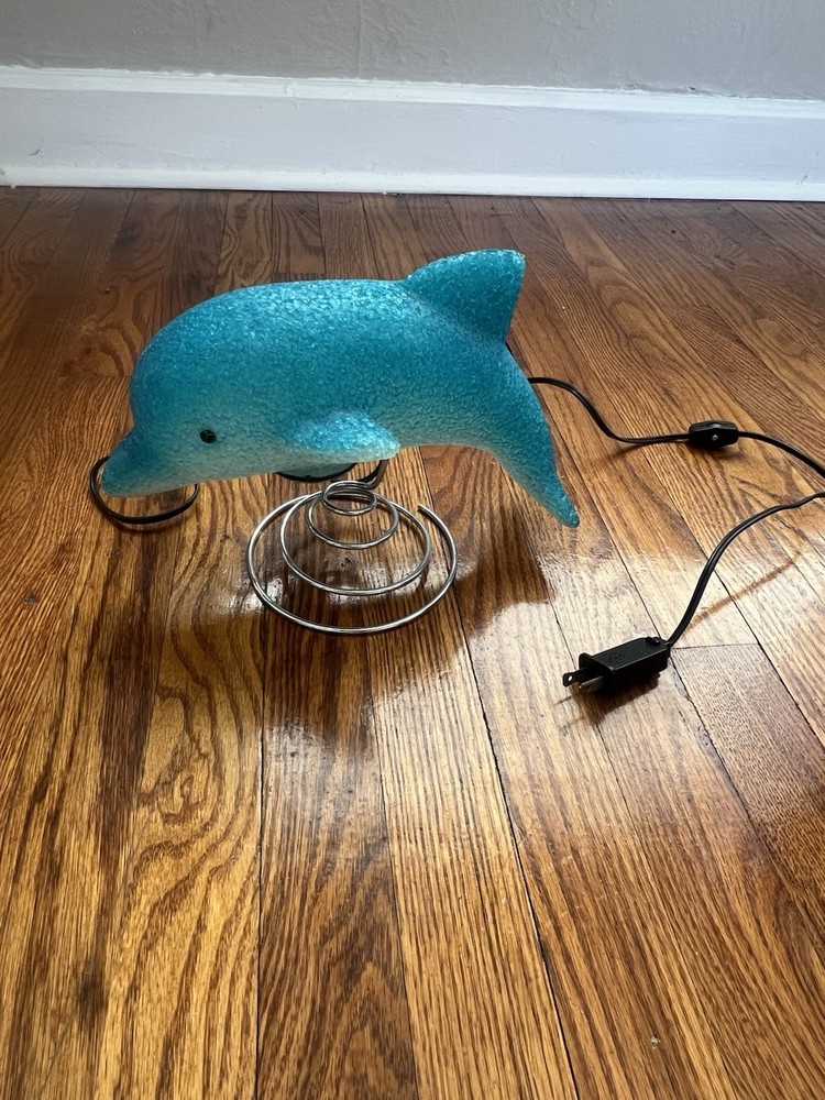 Blue Dolphin Y2K Novelty Accent Lamp