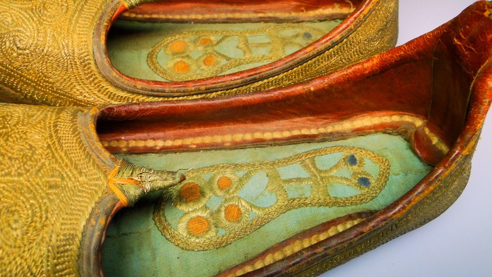 Antique Persian Middle Eastern Shoes