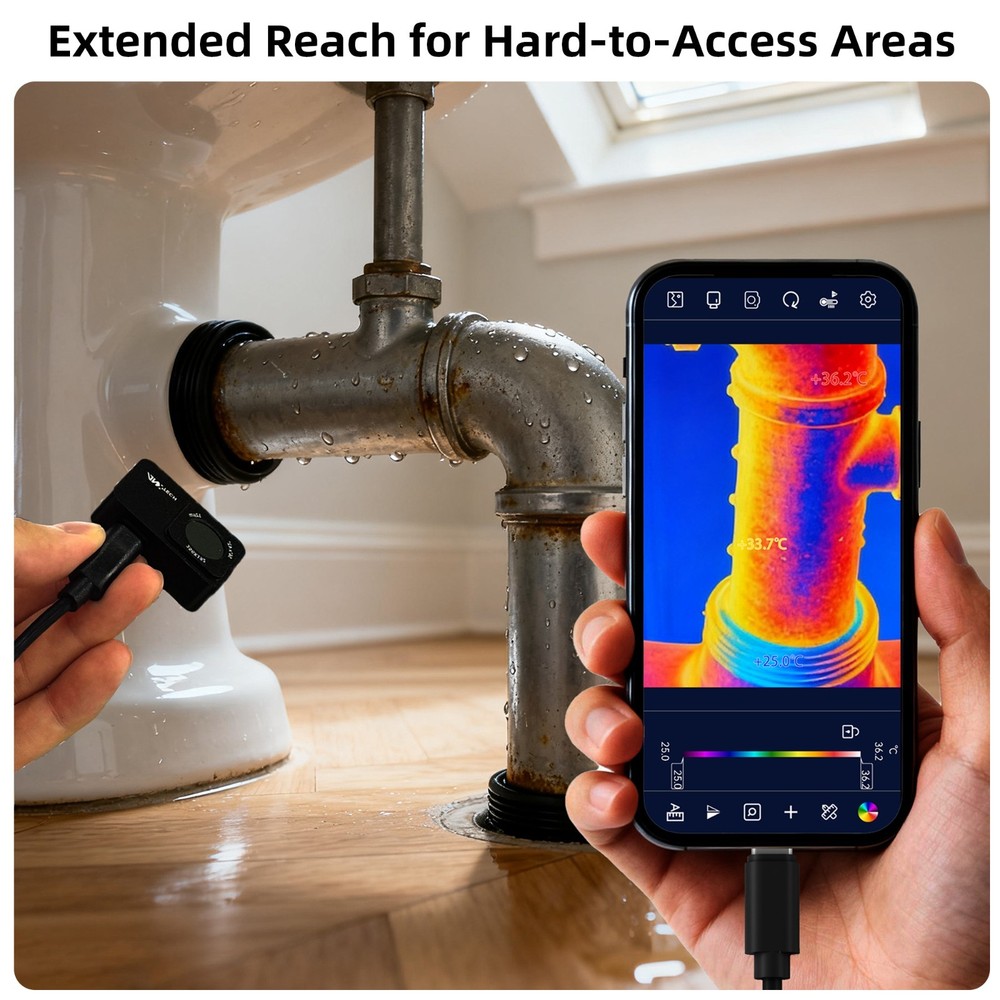 ANXTECH Mini Thermal Camera TISR Resolution 512x384 Infrared Camera for Android