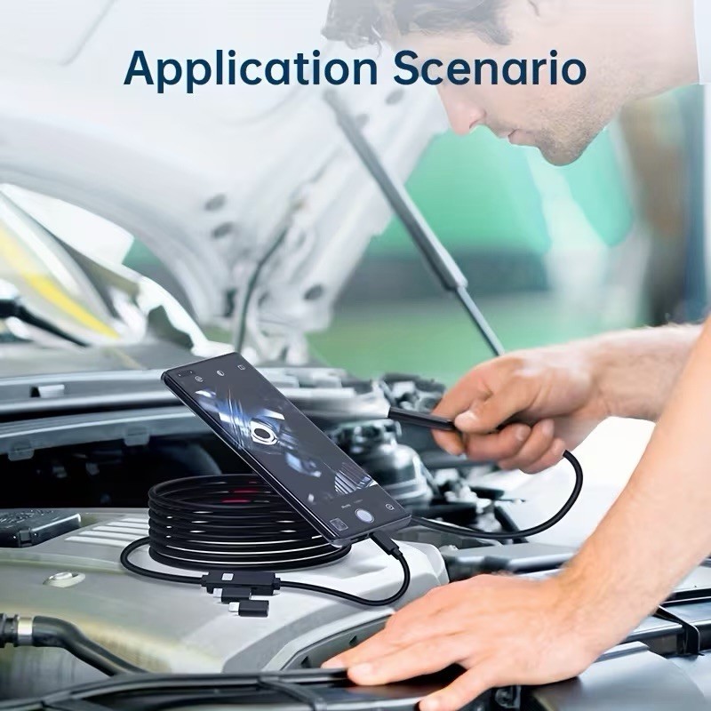 (017 ) Wireless Endoscope Camera 1080P 8mm Inspection Tool for iOS Android