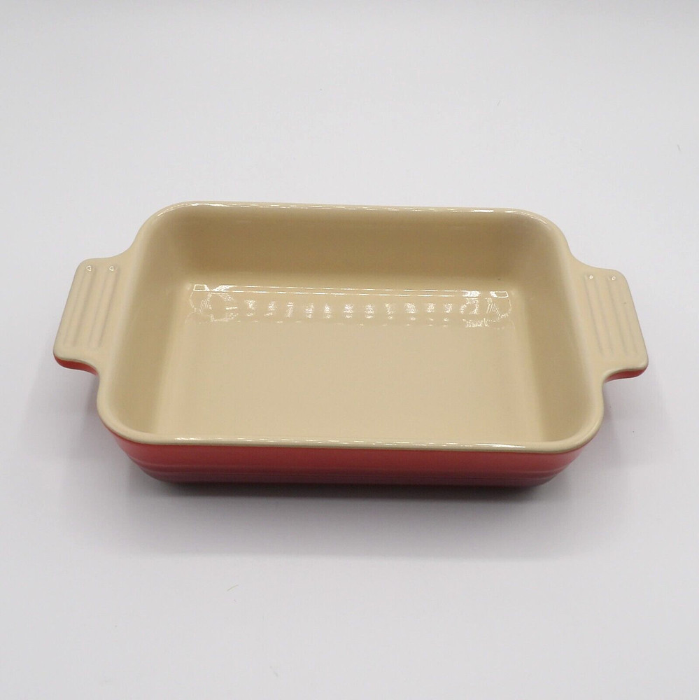 CERISE (CHERRY) BY LE CREUSET 7” RECTANGULAR BAKER BAKING DISH NEW