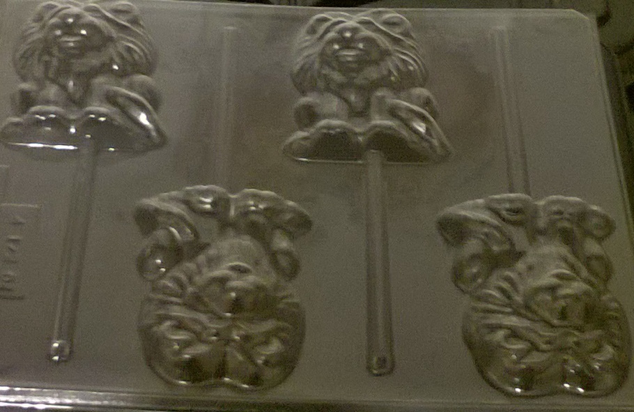 LION CHOCOLATE LOLLIPOP MOULD