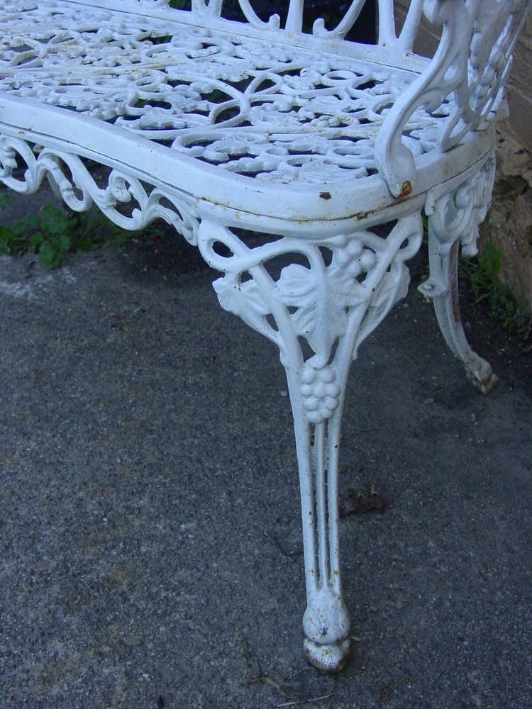 Cast iron antique garden bench floral pattern------16157