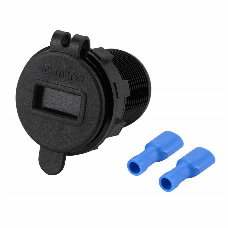 12V 4.2A 21W Dual USB Car Cigarette Lighter Charger Socket LED Digital Voltmeter