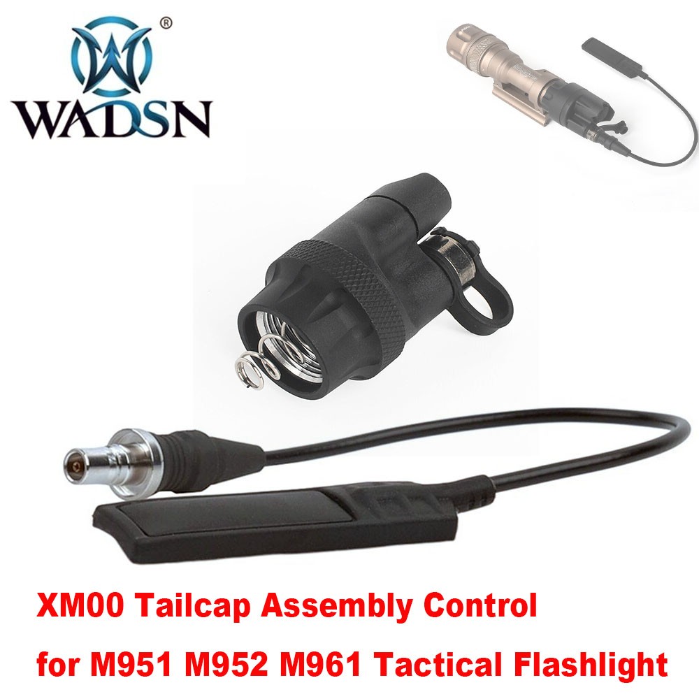 XM00 Tactical Flashlight Tailcap Remote Pressure Switch Assembly For M951 M961