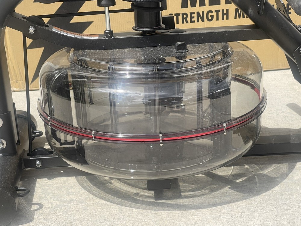 NEW LIT METHOD WATER ROWER STRENGTH MACHINE, MISSING PARTS DAMAGED
