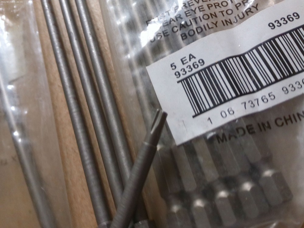 TEN !!! Irwin T20 x 6" Torx Power Bits 93369