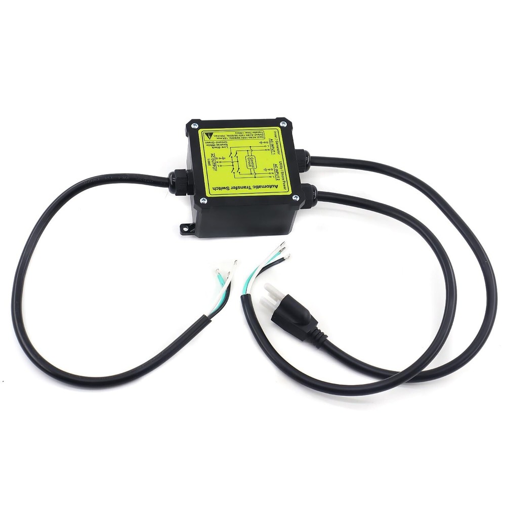 AC120V 15Amp Automatic Transfer Switch Generator Transfer Switch Auto Transfer