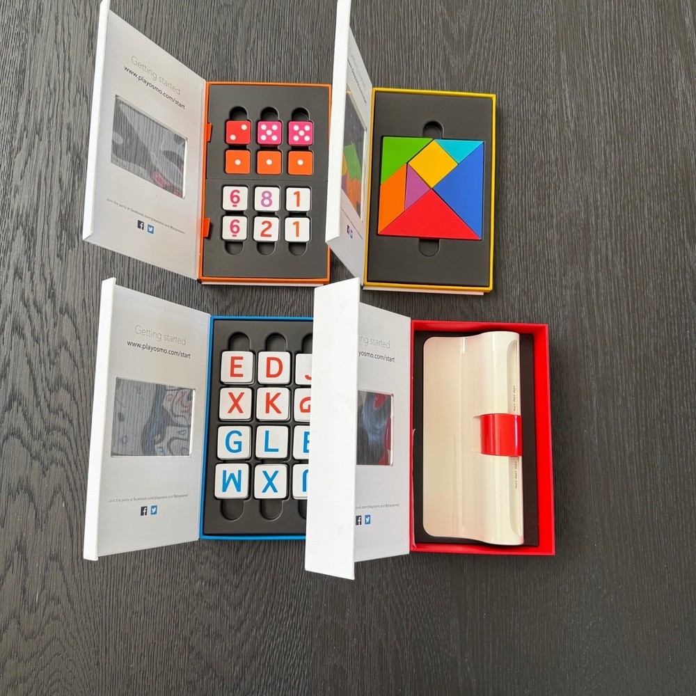 Osmo Base Words Numbers Tangram Set for iPad – Complete, Mint