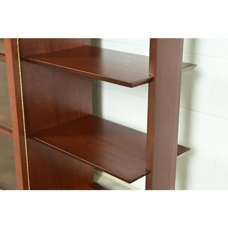 Frank Lloyd Wright Taliesin Mahogany Bookcase or Room Divider, Newly Refinished