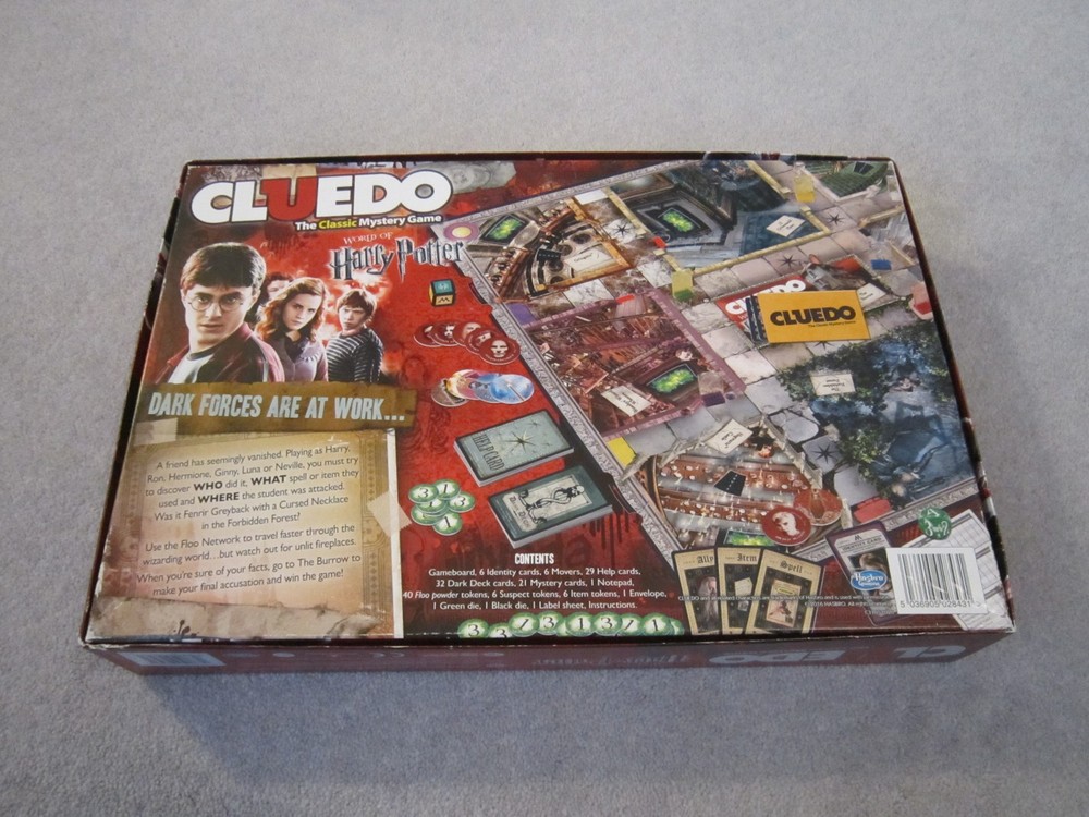 Harry Potter cluedo ,complete classic mystery board game