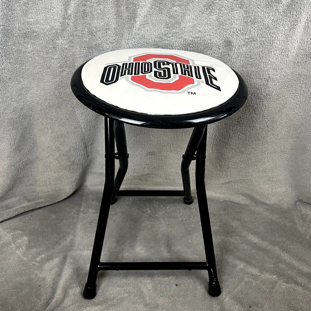 Ohio State Buckeyes Folding Metal Stool