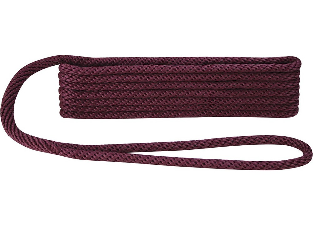 Extreme Max 3006.2341 BoatTector Solid Braid MFP Dock Line - 1/2" x 20' Burgundy
