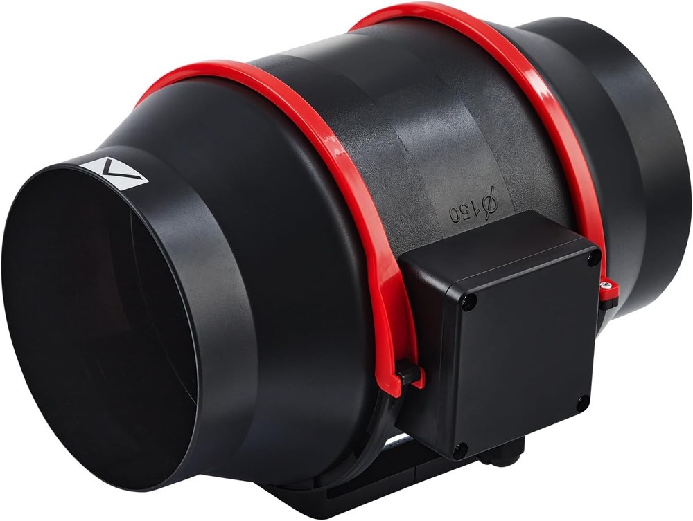 Inline Duct Fan 6 Variable Speed Controller HVAC Exhaust Blower Ultra-Quiet