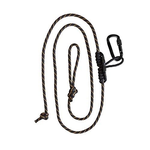 Safety Harness Lineman's Rope, Black/Orange