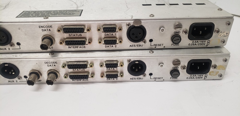 LOT OF 2 Moseley DSP-6000E Digital Encoder and DSP-6000D Digital Decoder SET