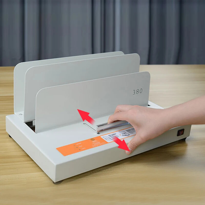 380 Hot Melt Binding Machine Full Automatic Glue Binding Machine A4 Book Cove