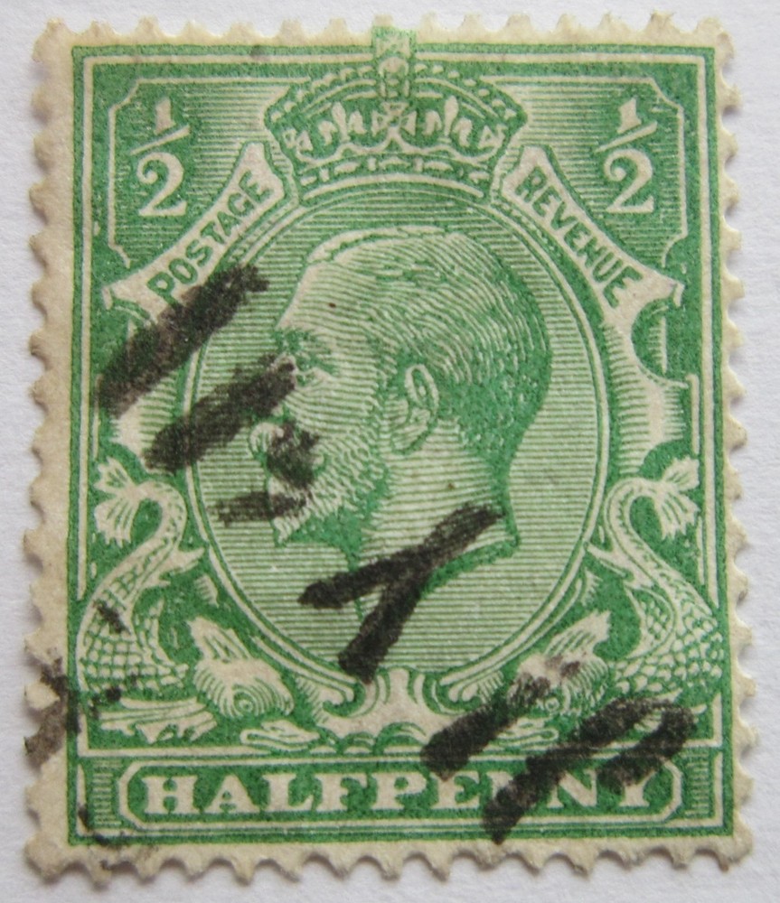 George V ½d Green