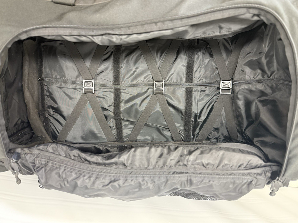 USMC THIN AIR GEAR Rolling Deployment Bag Black Duffle Huge