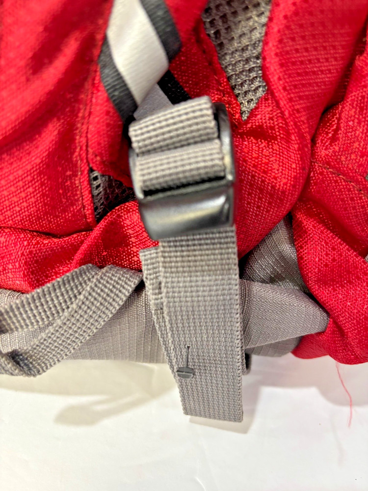 BCG Hydration Backpack Hiking Day Pack Reflective Red Gray New Without Tags