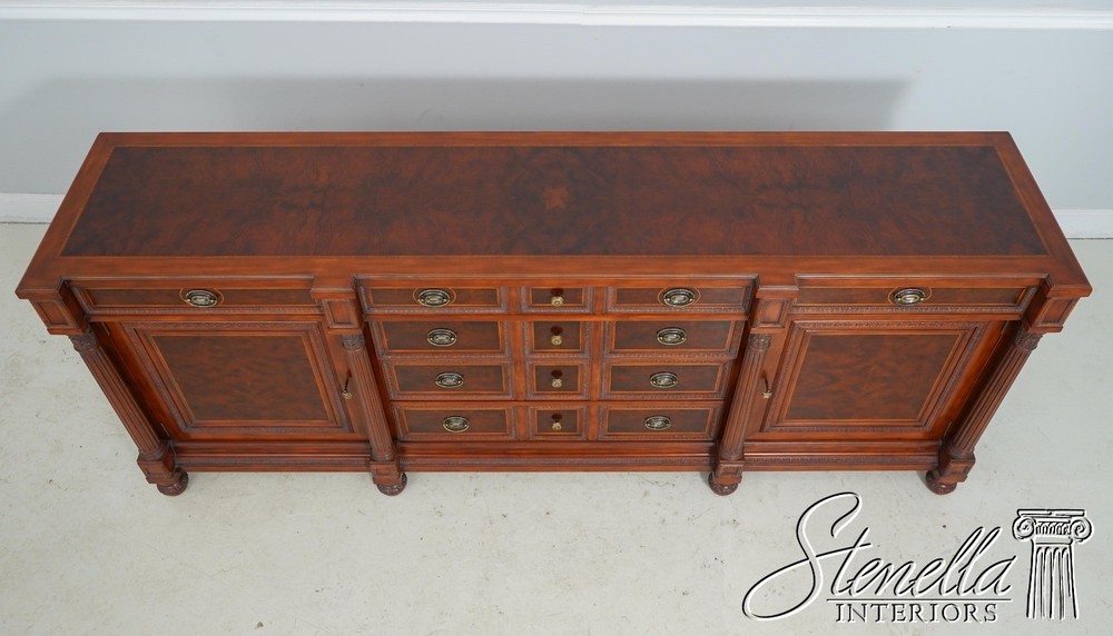 61039: CG CAPELLETTI Italian Classical Large Walnut Sideboard