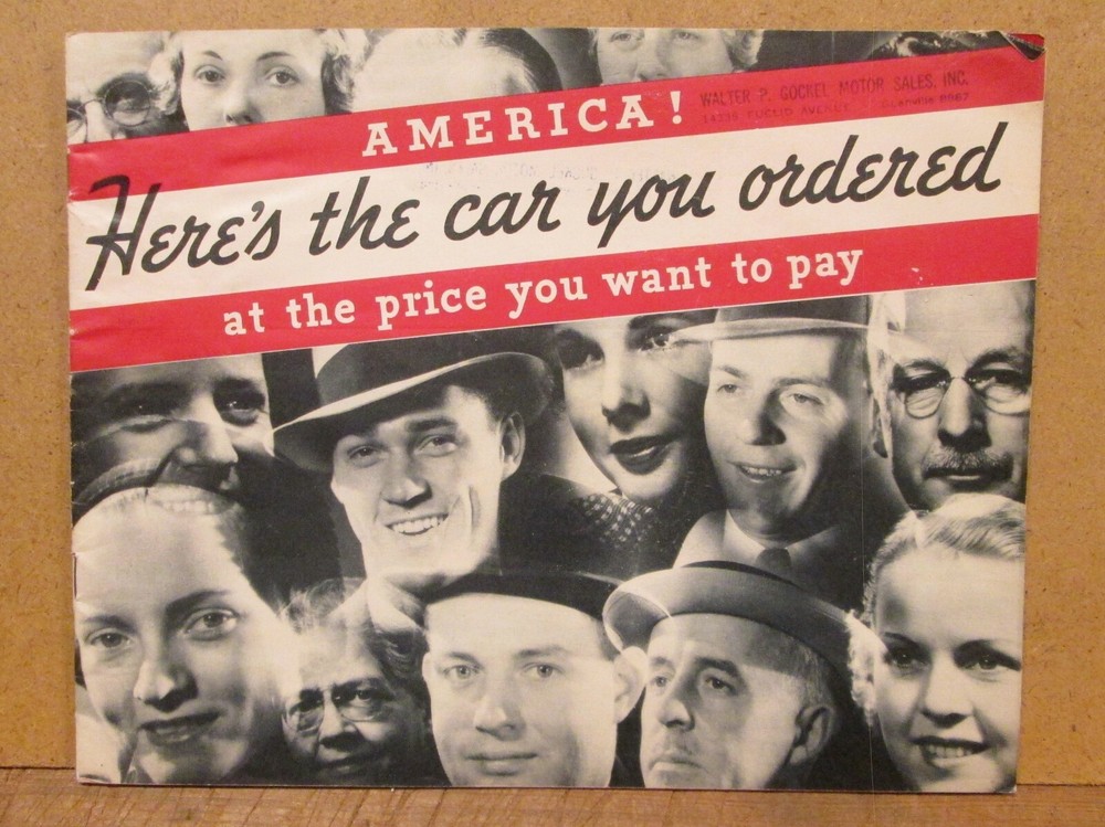 1936 STUDEBAKER Original 20 Page FULL LINE SALES BROCHURE