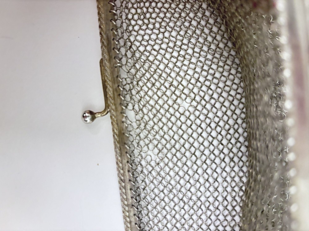 Antique Sterling Silver Mesh Purse Missing Handle 104g